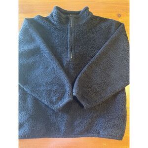 True Grit Black 1/4 Zip Black Fleece W/ Pockets XL: Exclusive For Billy Martens